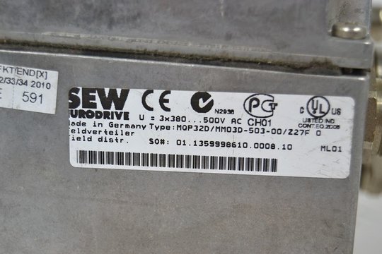 SEW Eurodrive MOVIMOT Feldverteiler 0,37kW MQP32D/MM03D-503-00/Z27F 0