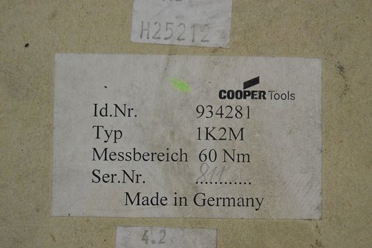 COOPER Tools DGD 1K2M 60Nm (934281)