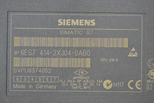 SIEMENS SIMATIC S7 CPU414-3 6ES7414-3XJ04-0AB0 6ES7 414-3XJ04-0AB0
