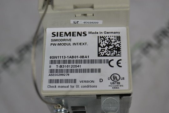 SIEMENS SIMODRIVE 611 Pulse Resistance  6SN1113-1AB01-0BA1 6SN11131AA010BA1