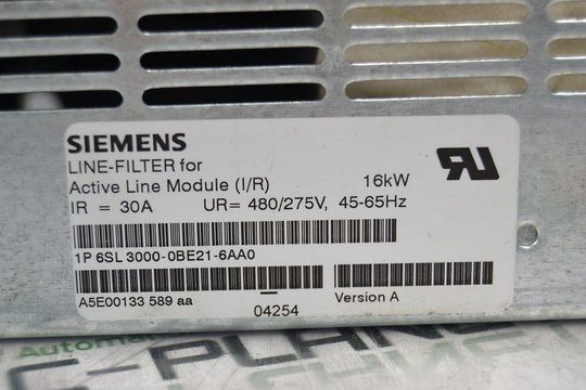 SIEMENS Line-Filter (I/R) 16kW 6SL3000-0BE21-6AA0 6SL30000BE216AA0