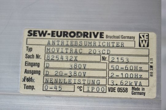 SEW Eurodrive Antriebsumrichter MOVITRAC 203CD