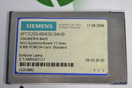 SIEMENS SINUMERIK 840D 6FC5250-6BX30-3AH0 6FC52506BX303AH0 8MB PCMCIA-Card