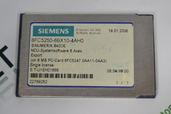 SIEMENS SINUMERIK 840DE 6FC5250-6BX10-5AH0...