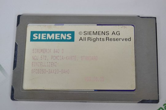 SIEMENS SINUMERIK 840D 6FC5250-3AX20-6AH0 6FC52503AX206AH0 8MB PCMCIA-Card