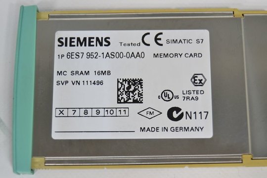 SIEMENS SIMATIC S7  6ES7 952-1AS00-0AA0 6ES79521AS000AA0