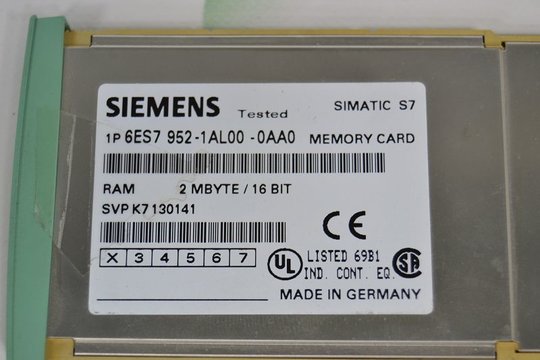 SIEMENS SIMATIC S7  6ES7 952-1AL00-0AA0 6ES79521AL000AA0