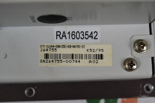 INDRAMAT Control Panel BTV01.1AA-08N-25C-AB-NN/MD-DE (264755)