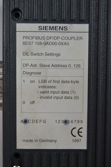 SIEMENS SIMATIC S7 Coupling-Module 6ES7158-0AD00-0AX0