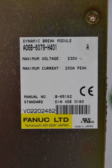 FANUC Dynamic Break Module A06B-6079-H401
