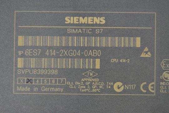 SIEMENS SIMATIC S7 CPU414-2 6ES7414-2XG04-0AB0